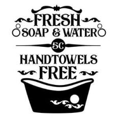 fresh soap and water