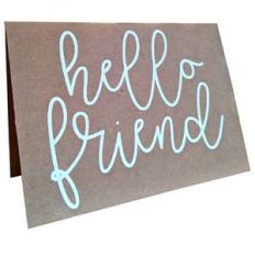 hello friend card