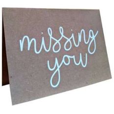missing you card