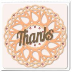 tulips doily square card