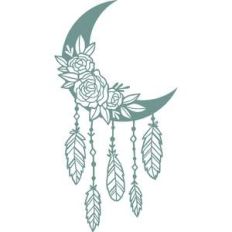 floral moon dreamcatcher