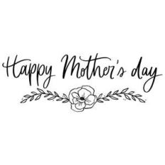 happy mother's day with garland