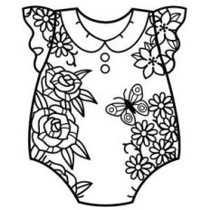 flower baby romper