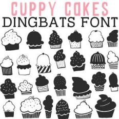 cg cuppy cake dingbats