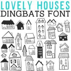 cg lovely houses dingbats