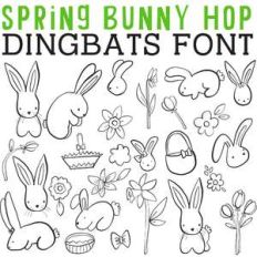 cg spring bunny hop dingbats