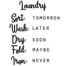 laundry sign