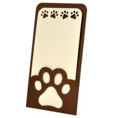paw print 3d pocket card