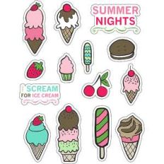 ml summer ice cream stickers