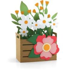 box card crate spring flower