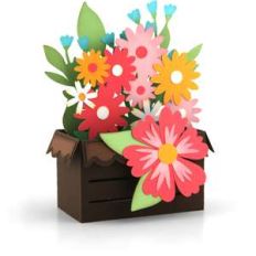 box card crate spring flower