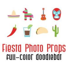 fiesta photo props color font