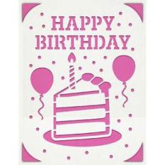 a2 insert card birthday cake