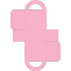 scalloped favor bag