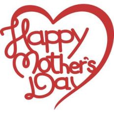 happy mothers day heart