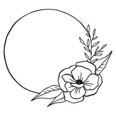 poppy floral wreath