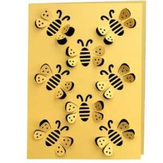 honeybee 3d card