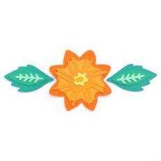 layered flower and leaf