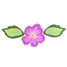 layered flower and leaf