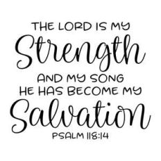 the lord is my strength and my song