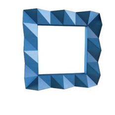 lowpoly square spike frame