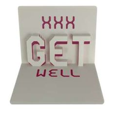 get well xxx popup card