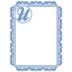 monogram frame u