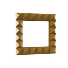 lowpoly square frame central spikes