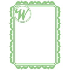 monogram frame w