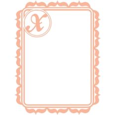 monogram frame x