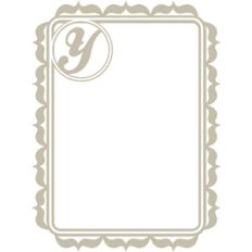 monogram frame y
