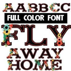 fly away home color font
