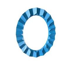 lowpoly oval frame trim
