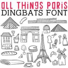 cg all things paris dingbats