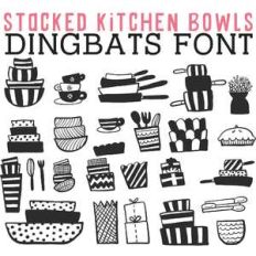 cg stacked kitchen bowls dingbats