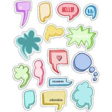 ml wordy bubbles stickers