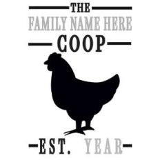 custom family coop sign