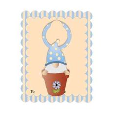 gnome on a2 care wine tag