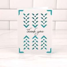 a2 insert card tuck fold thank you