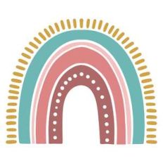 boho sun rainbow