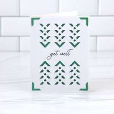 a2 insert card tuck fold get well