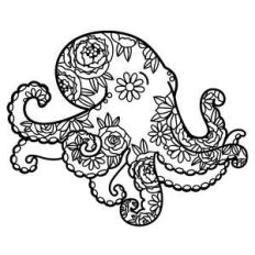 octapus floral mandala