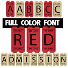 admission red color font