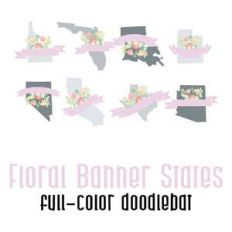 floral banner states color font