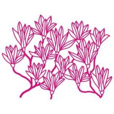 flowering magnolia repeating border