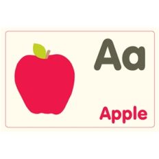 vintage alphabet flashcard