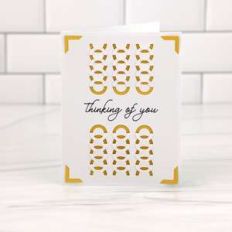 a2 insert card tuck fold thinking of you