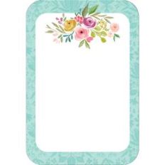 floral flat card