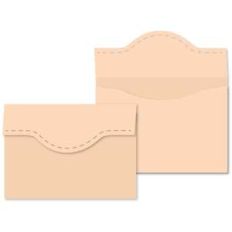envelope faux stitched flap for a6 card