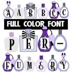 perfumery color font